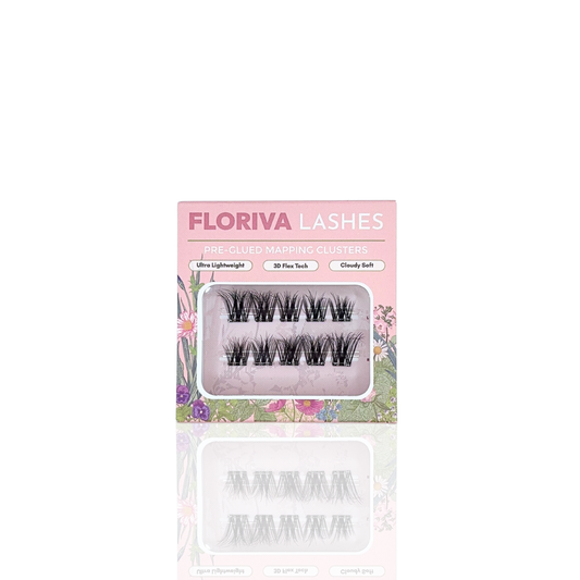 Luxury Pre-glued Individual Cluster Lashes, Travel Pack Lashes, Natural Looking Eyelashes Makeup self adhesive