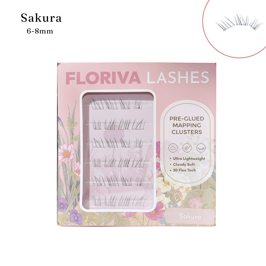 Summer Treat Box, 6 items value set: 2 Pack Lashes+Heated Curler+Tweezer+Bond Seal Glue+Remover,-pre-glued lashes Eyelashes Makeup Cosmetic, Lashes Kit Set