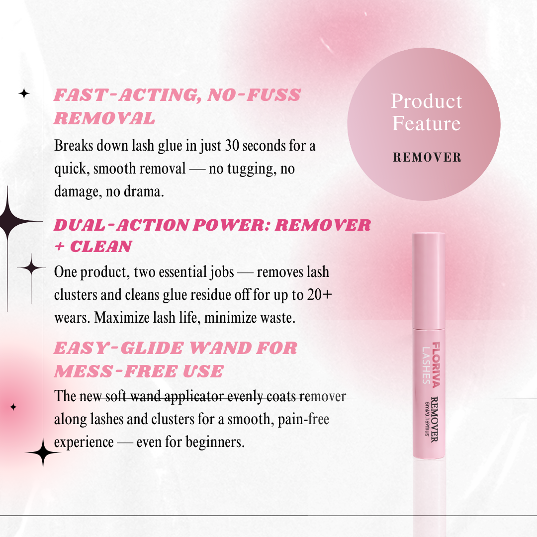 Invisi-Lash Remover, Lashes Remover Brush Makeup Pad Wipe Cleansing Cosmetic